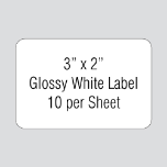 Glossy White Laser Labels