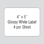 Glossy White Laser Labels