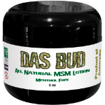 All Natural MSM Lotion - Menthol Free - Das Bud - 2 oz