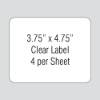 Clear Laser Labels