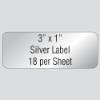 Silver Laser Labels